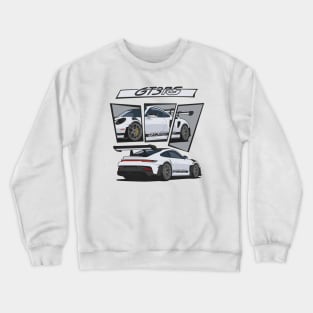 car 911 gt3 rs detail light grey Crewneck Sweatshirt